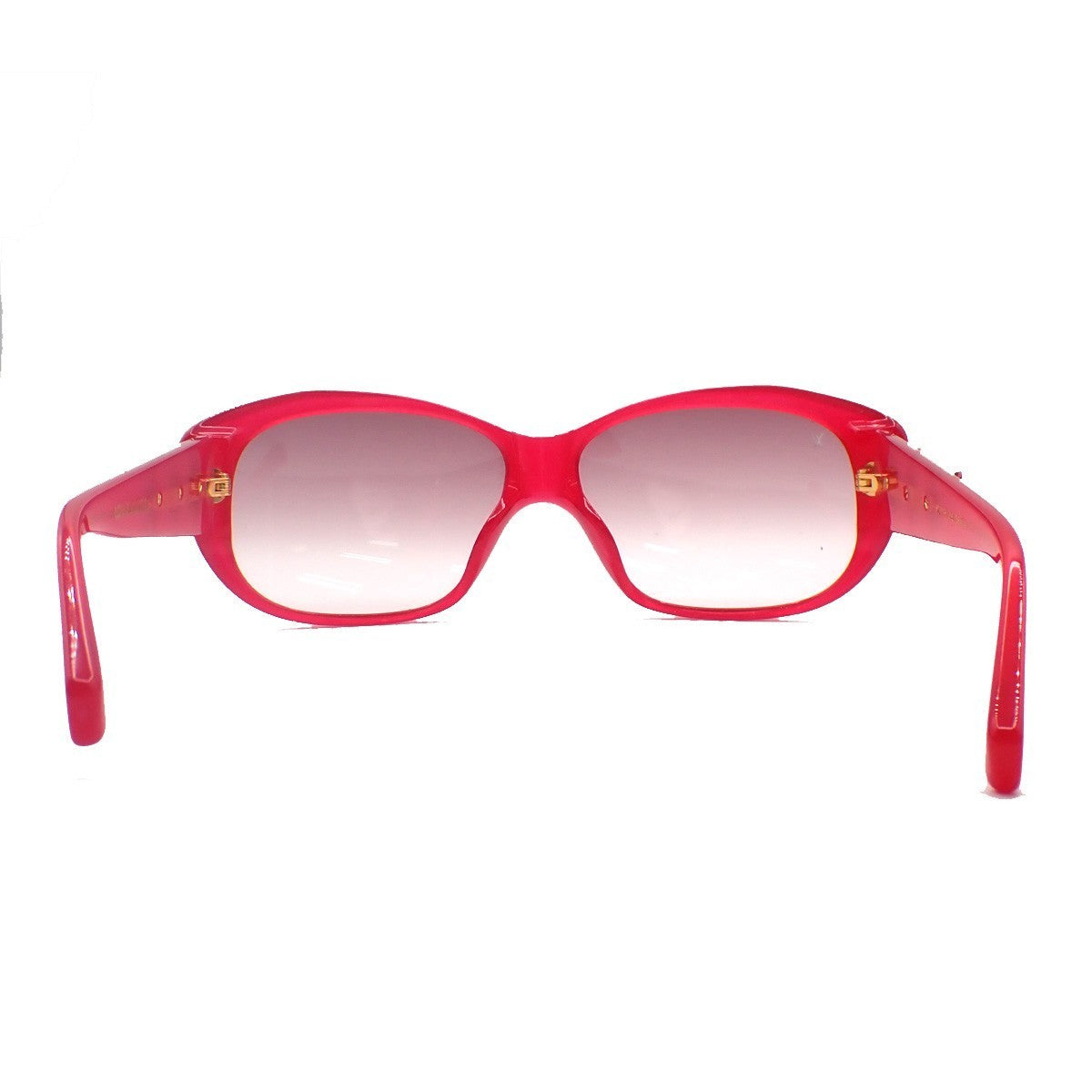 LOUIS VUITTON Sunglasses Eye Wear Metal Plastic Gold RED Italy Z0219E 65KC958