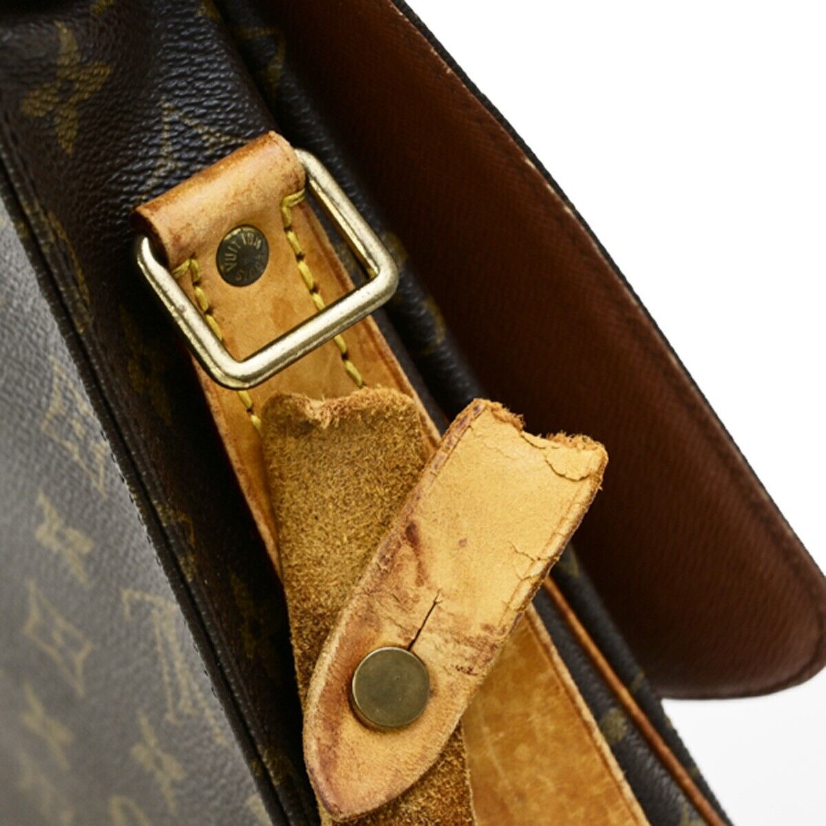 LOUIS VUITTON Cartouchiere GM Shoulder Bag Monogram Leather Brown M51252 67EC980