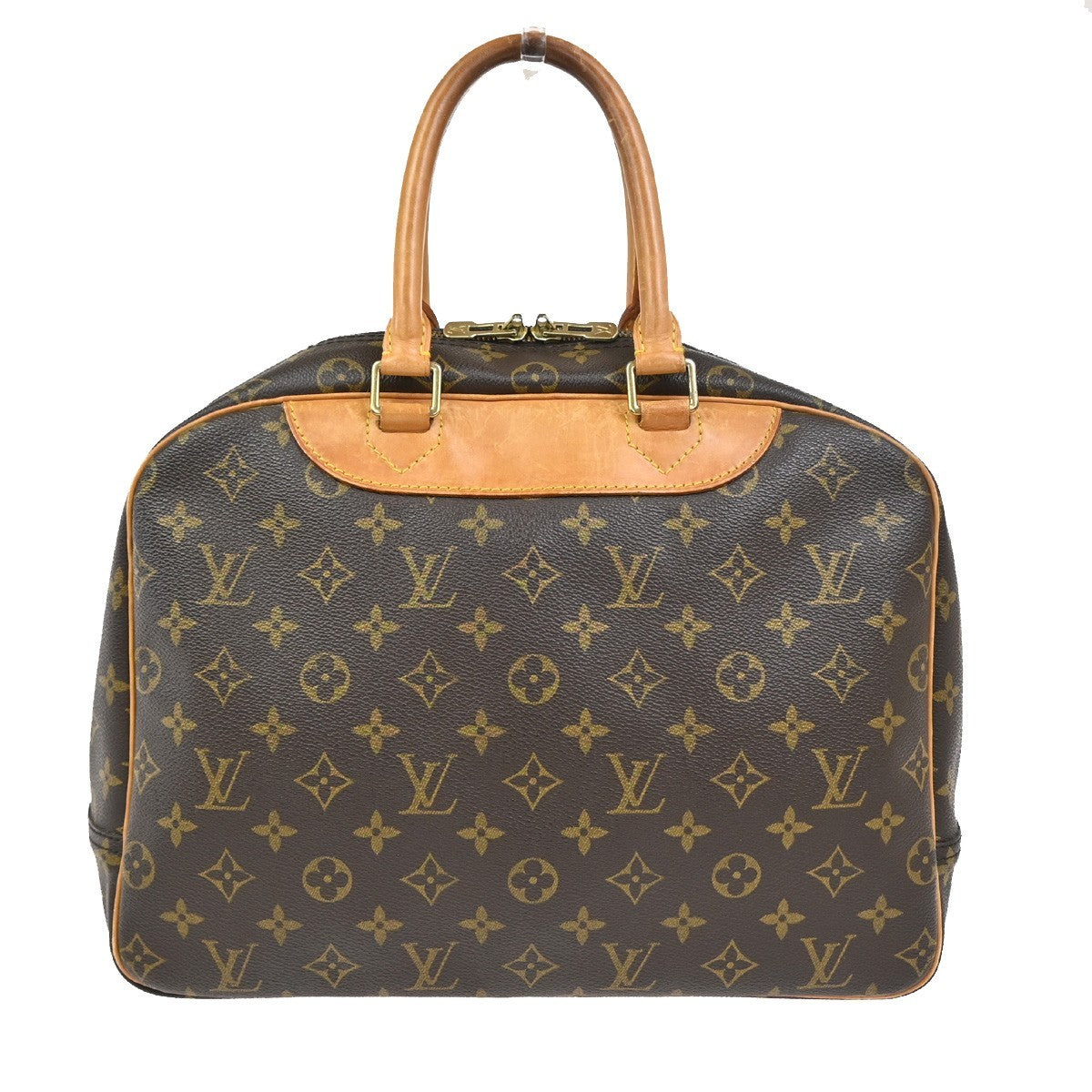 LOUIS VUITTON LV Logo Deauville Hand Bag Monogram Leather Brown M47270 73TA645