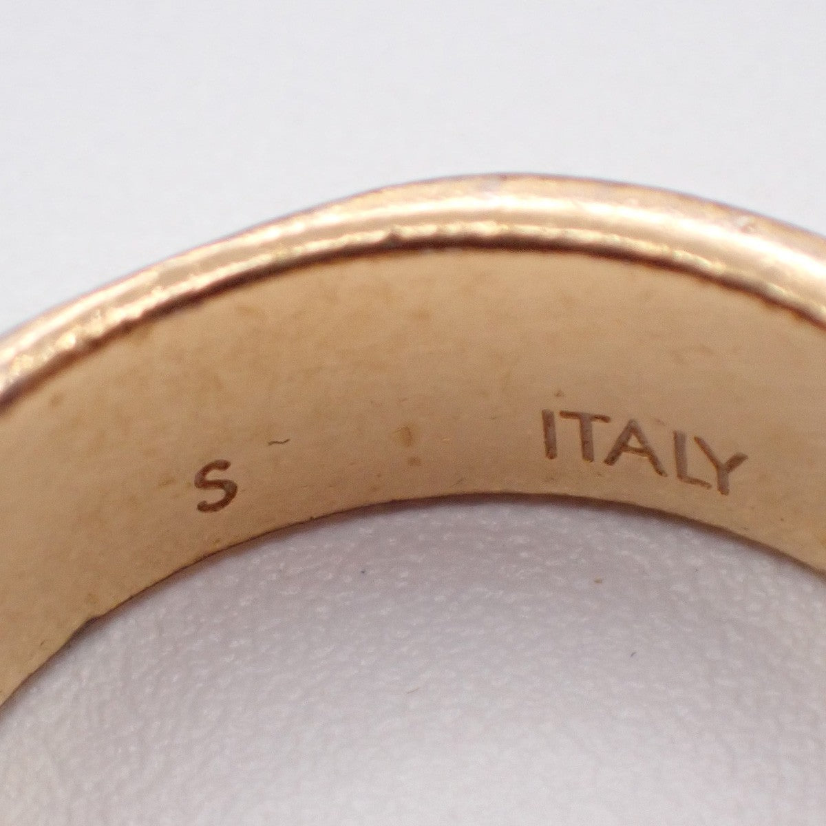 LOUIS VUITTON Nanogram Ring Size S Gold Silver M00210 Italy Accessory 04KP060