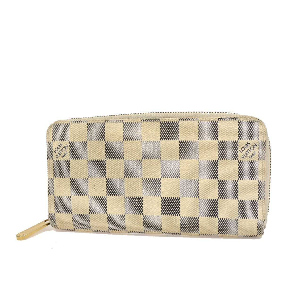 LOUIS VUITTON Zippy Wallet Long Bifold Damier Azur Leather WE N60019 65FB563