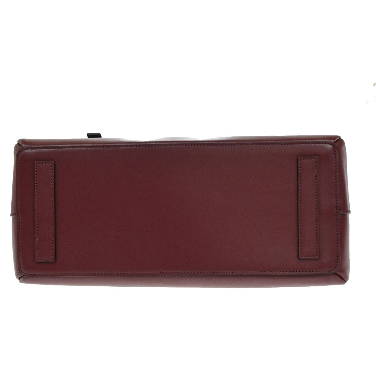 LOEWE Logo Lazo Hand Bag Leather Red Made in Spain 92RF255