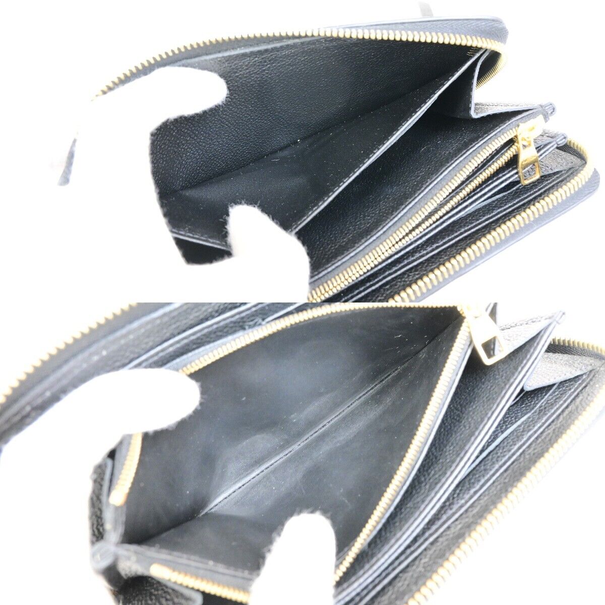 LOUIS VUITTON LV Zippy Long Wallet Monogram Empreinte Balck M93435 79FB264