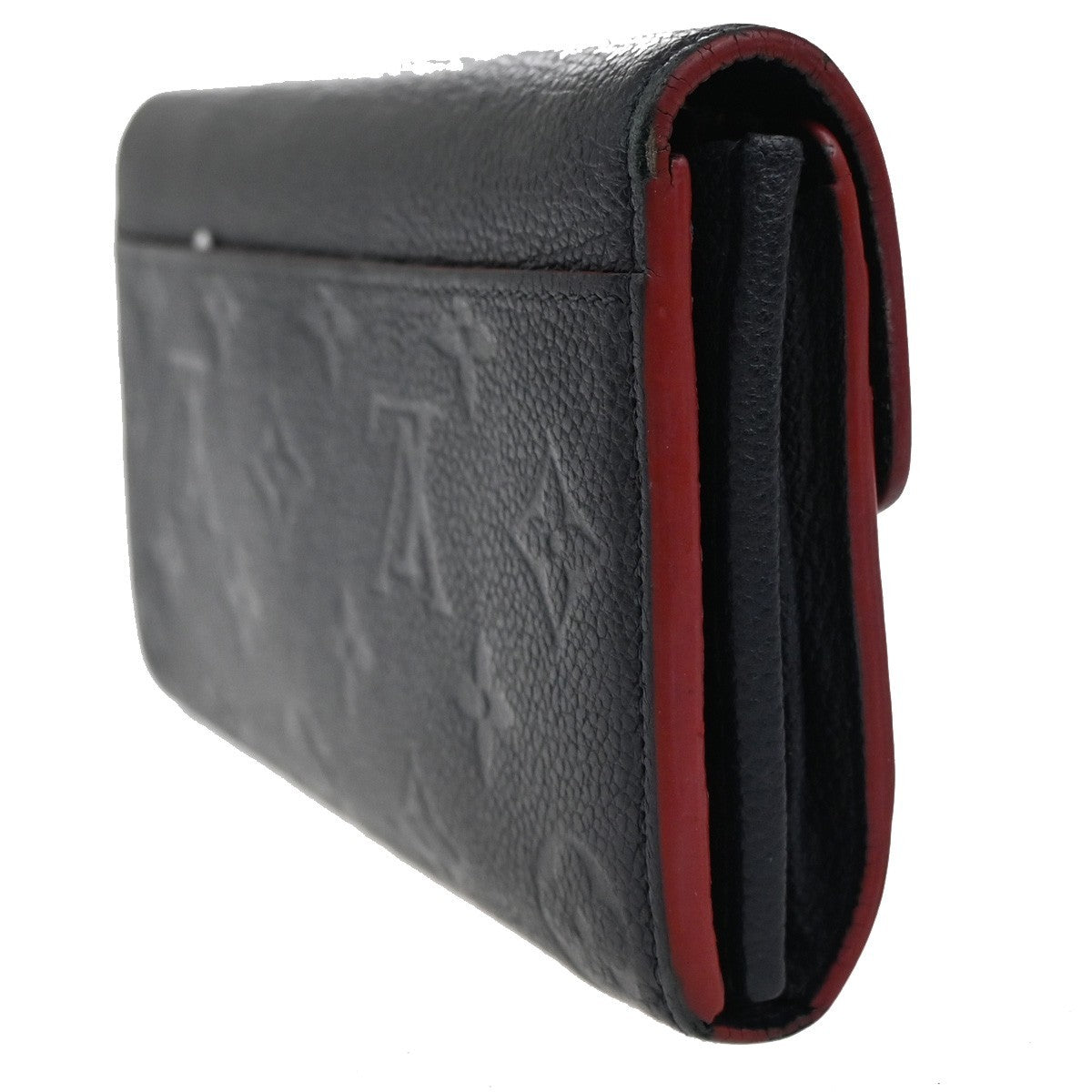 LOUIS VUITTON Portefeuille Sarah Wallet Monogram Empreinte Blue M62125 30KB649