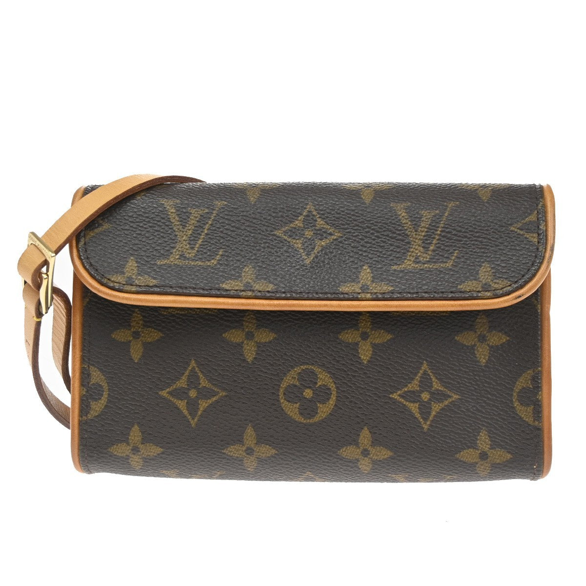 LOUIS VUITTON Pochette Florentine Bum Bag Monogram Leather Brown M51855 76CA737