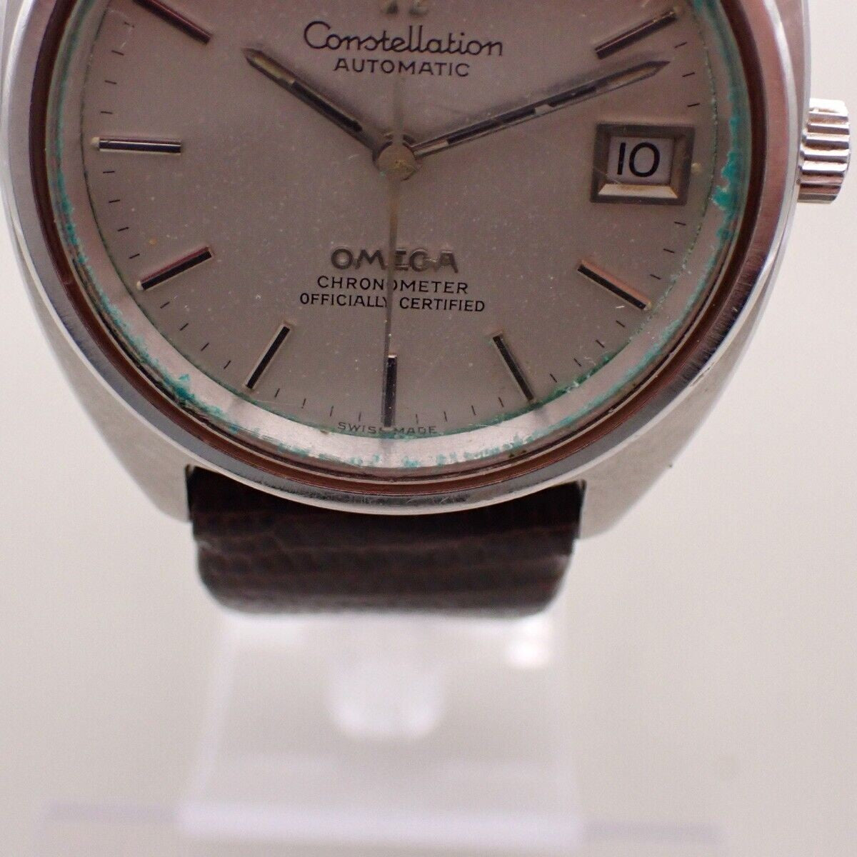 OMEGA Constellation Automatic Wrist Watch 35mm ST Embossing Leather BN 91RK778
