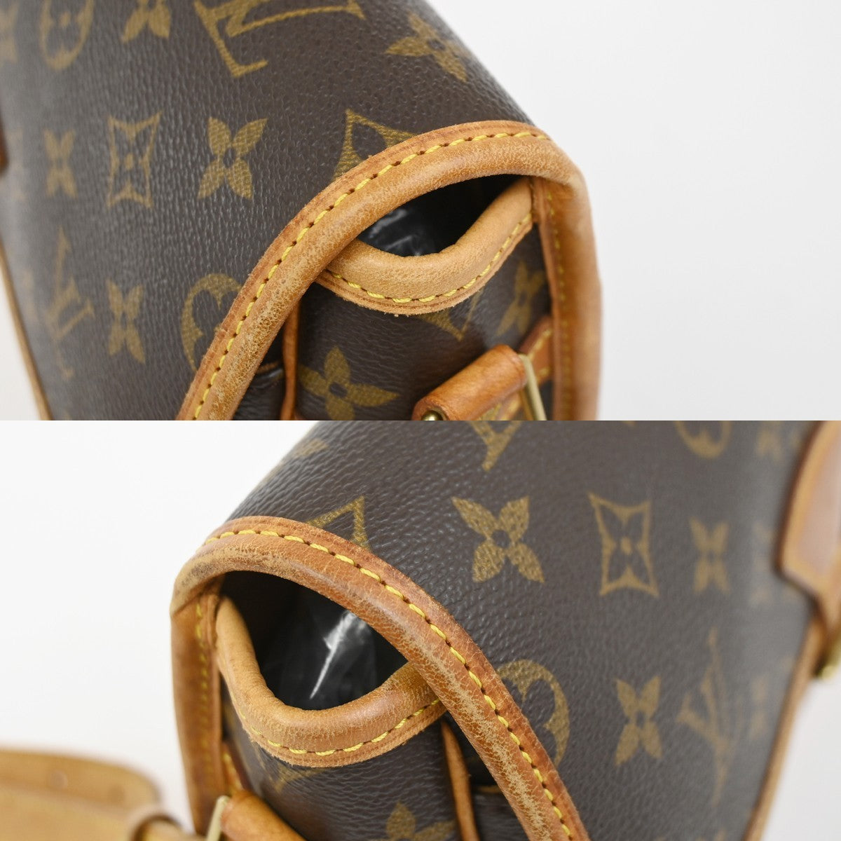 LOUIS VUITTON Sologne Shoulder Bag Monogram Leather Brown France M42250 22YJ164
