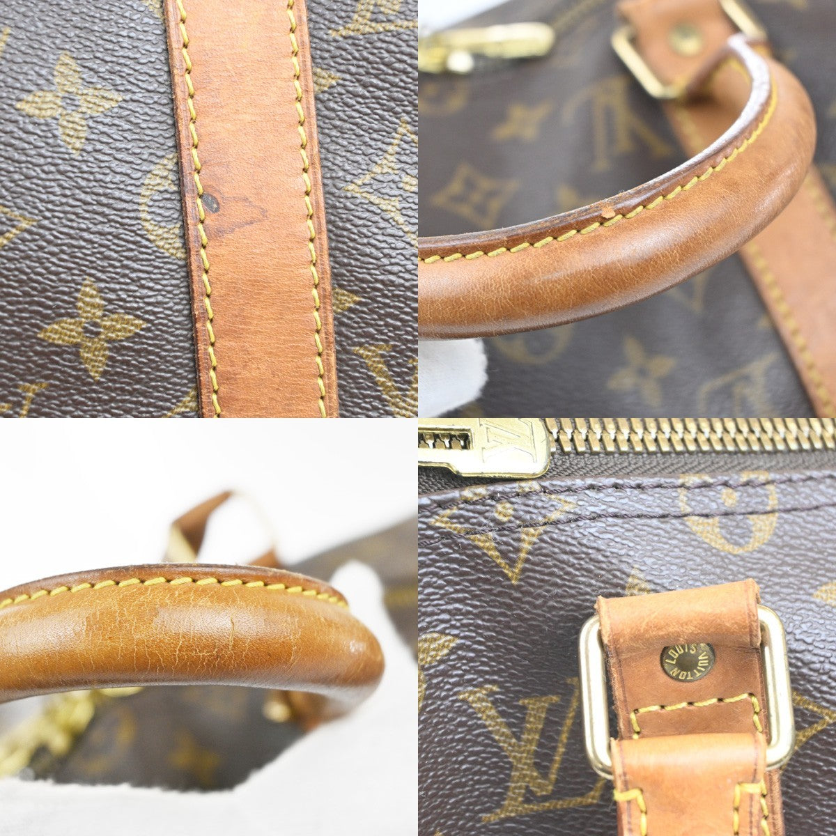 LOUIS VUITTON Keepall 50 Travel Hand Bag Monogram Leather Brown M41426 84MA513