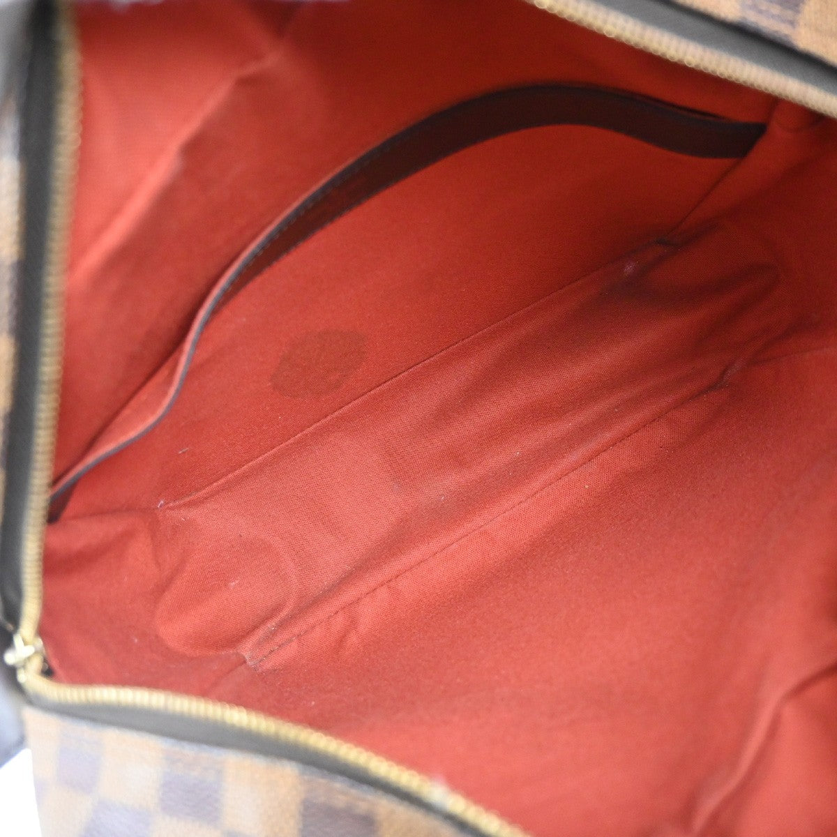 LOUIS VUITTON Naviglio Shoulder Bag Damier Ebene Leather Brown N45255 84KC784