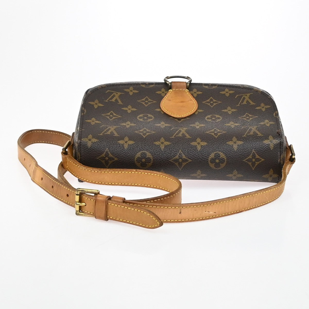 LOUIS VUITTON Saint Cloud GM Shoulder Bag Monogram Leather Brown M51242 34YJ084