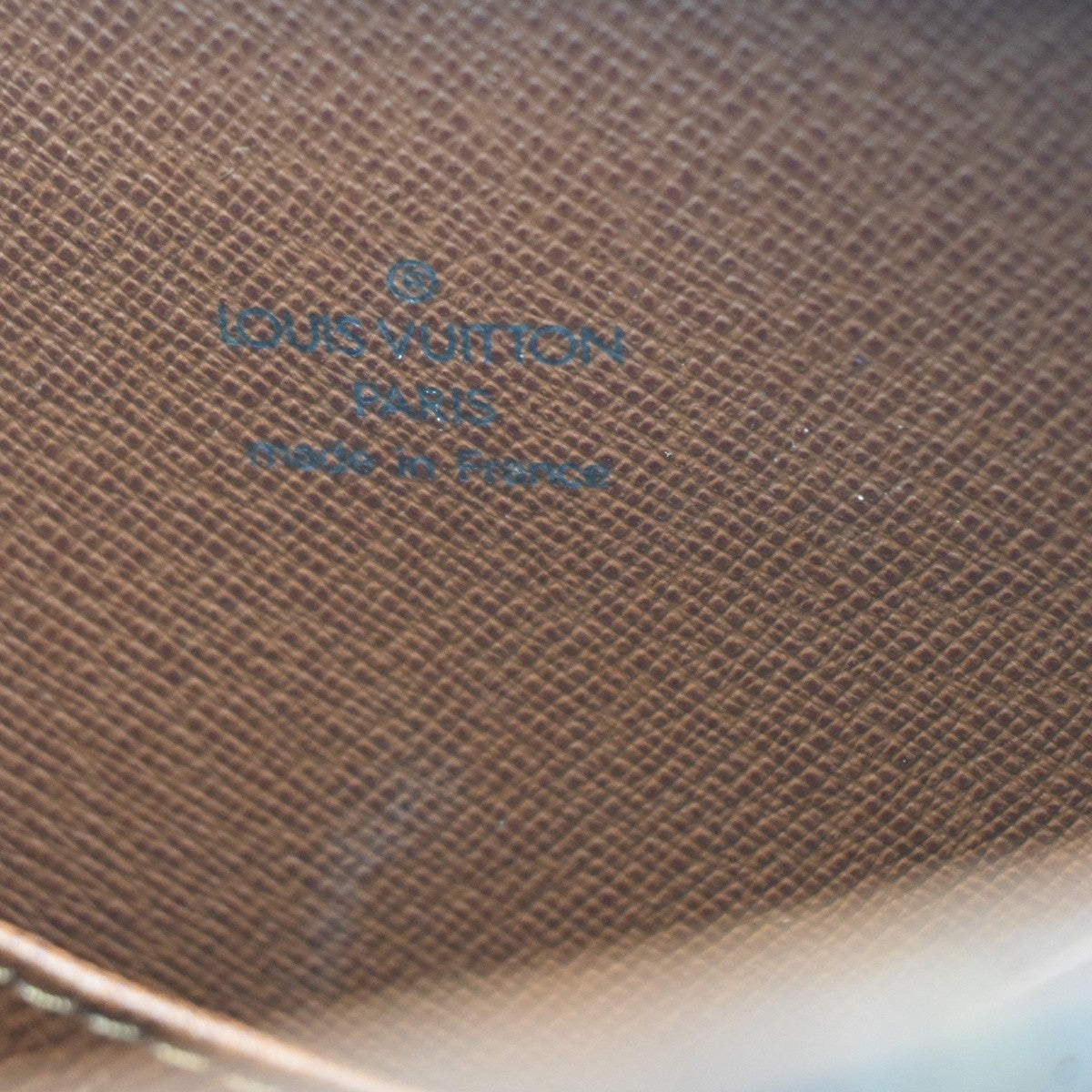 LOUIS VUITTON Logo Drouot Shoulder Bag Monogram Leather Brown M51290 78KC728