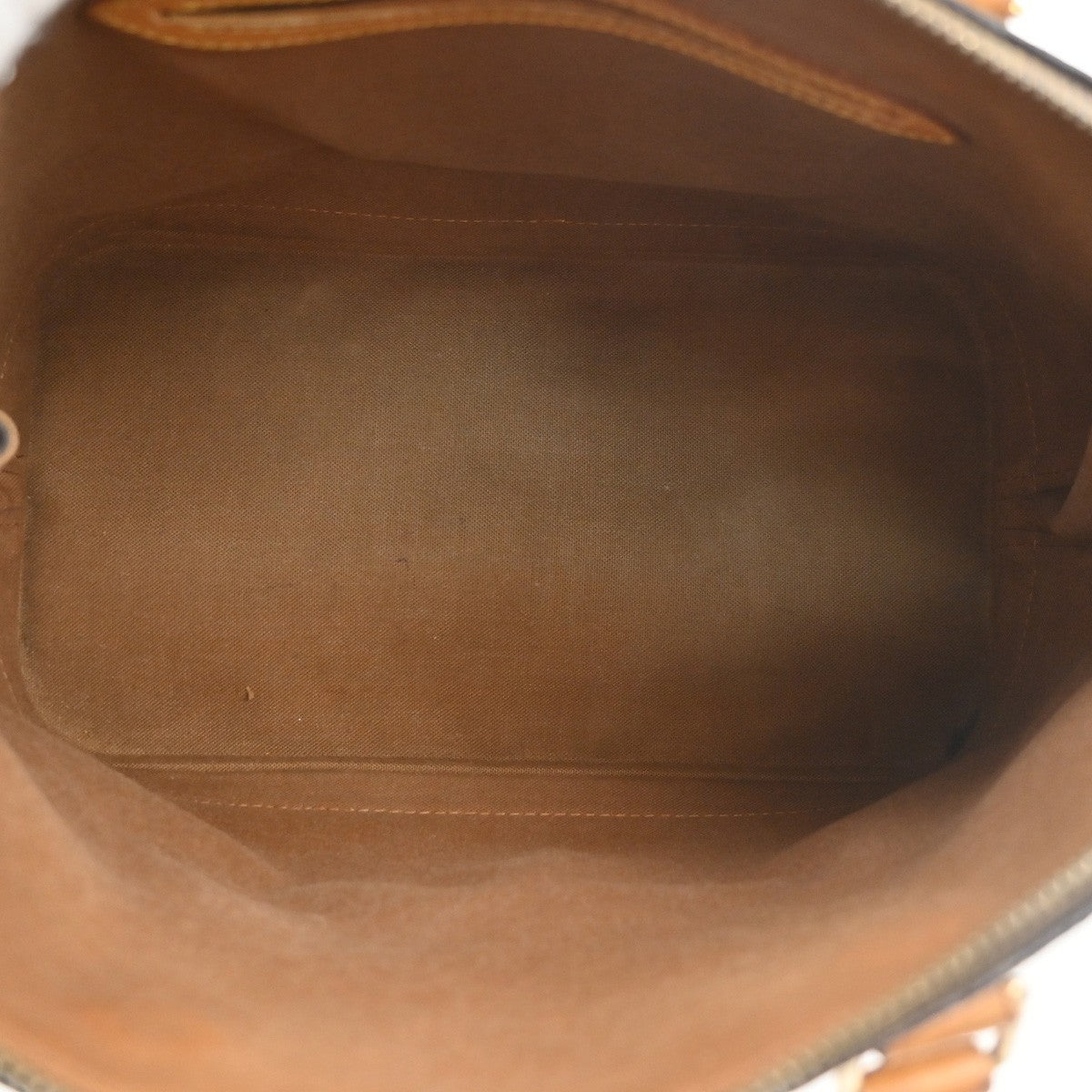 LOUIS VUITTON LV Logo Alma Hand Bag Monogram Leather Brown France M51130 34SA148