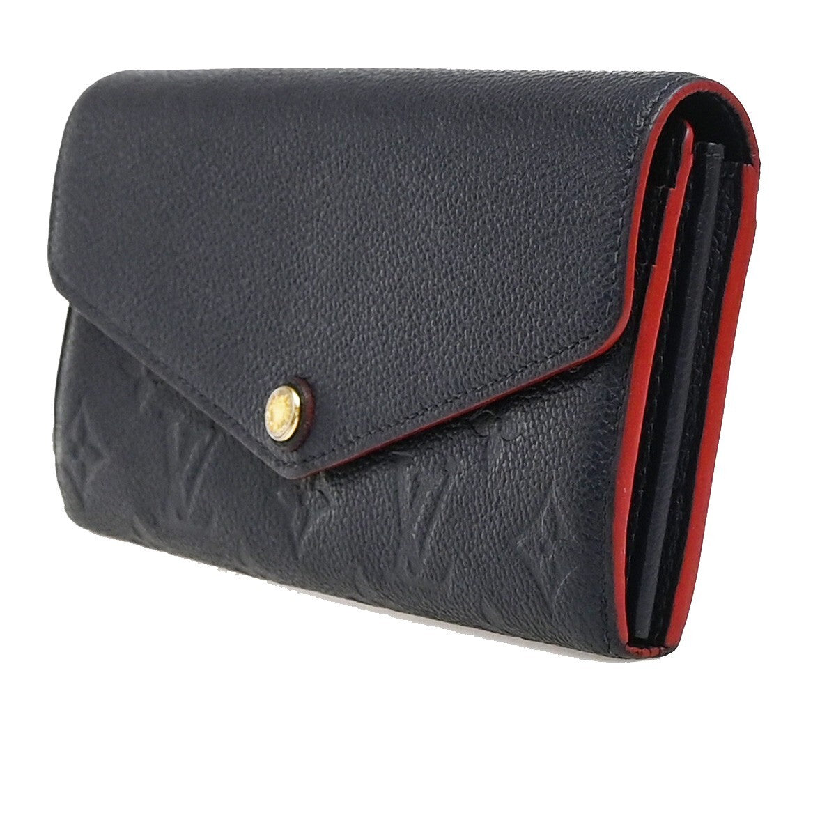 LOUIS VUITTON Portefeuille Sarah Wallet Monogram Empreinte Blue M62125 88YH289