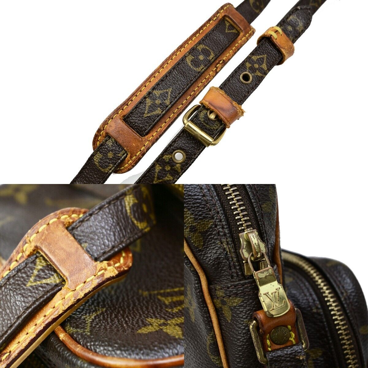 LOUIS VUITTON Amazon Crossbody Shoulder Bag Monogram Leather BN M45236 35KA485