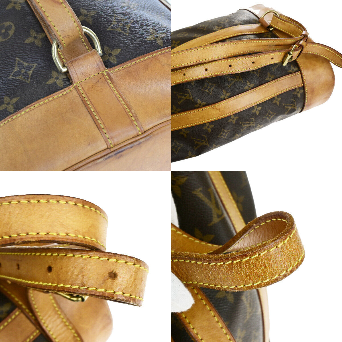 LOUIS VUITTON LV Randonnee PM Shoulder Bag Monogram Leather Brown M42243 31YF430