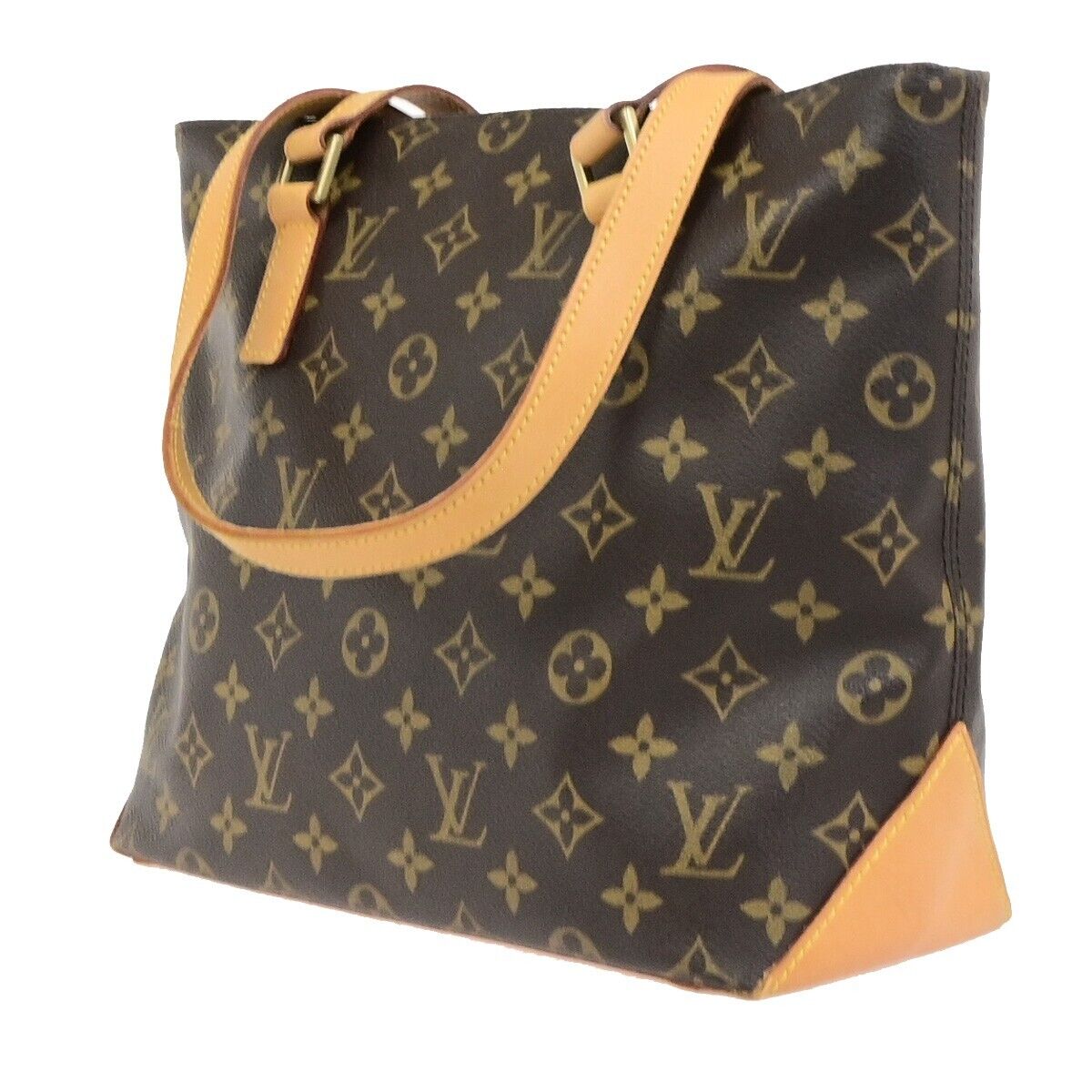 LOUIS VUITTON Cabas Piano Shoulder Bag Monogram Leather Brown M51148 18ED487