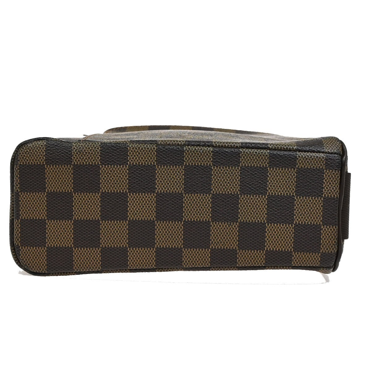 LOUIS VUITTON Olav PM Shoulder Bag Damier Ebene Leather Brown N41442 85FB540