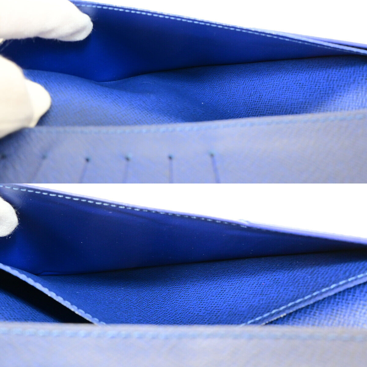 LOUIS VUITTON Portefeuille Brazza Bifold Wallet Taigarama Blue M30297 79YF746