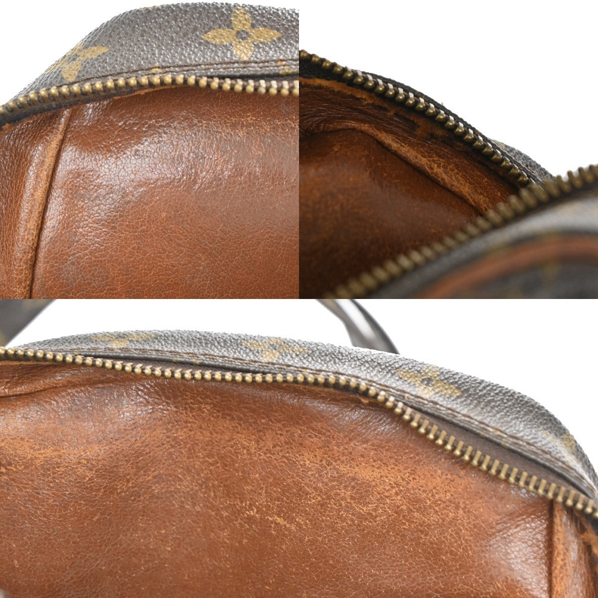 LOUIS VUITTON Petit Marceau Shoulder Bag Monogram Leather Brown M40264 62KB832