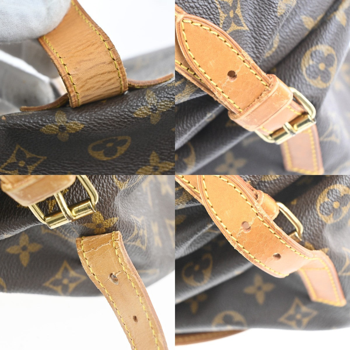 LOUIS VUITTON Saumur 35 Shoulder Bag Monogram Leather BN France M42254 73CA680