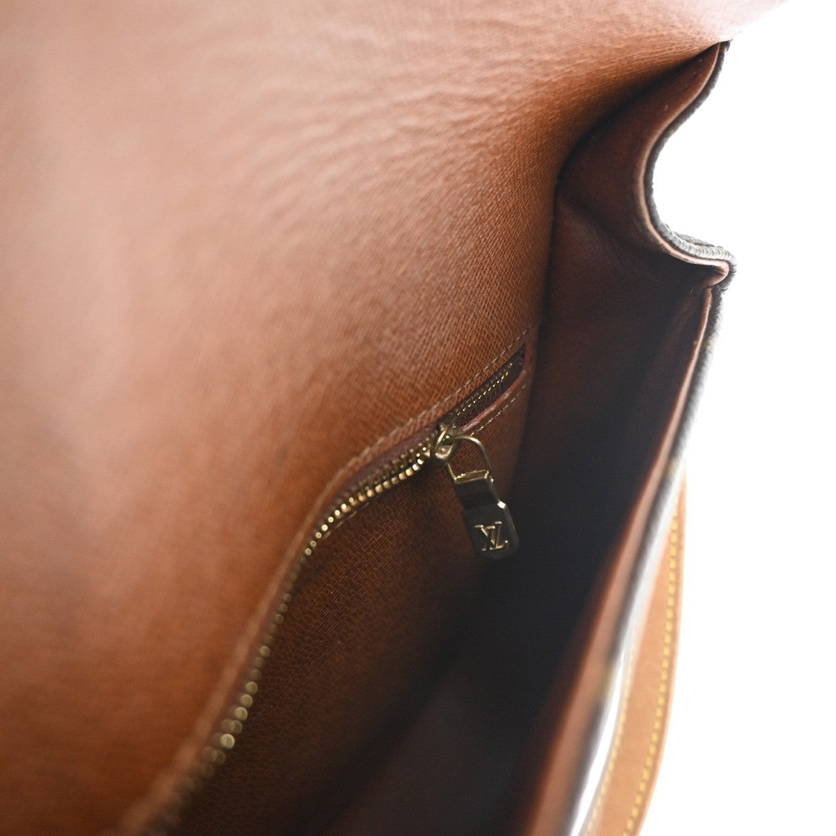 LOUIS VUITTON Saint Cloud MM Shoulder Bag Monogram Leather Brown M51243 81CA682
