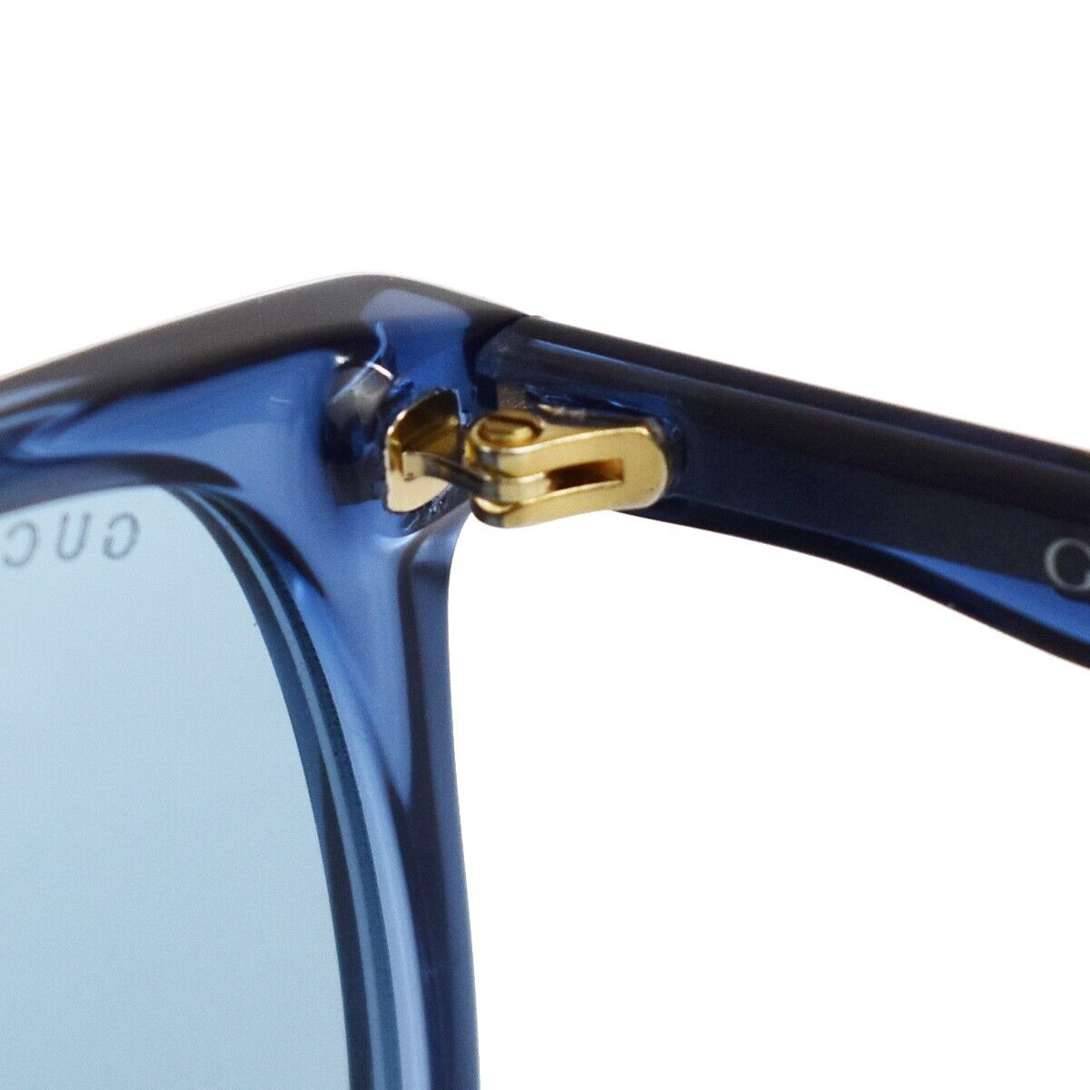 GUCCI Logo Sunglasses Eye Wear Plastic Metal Blue GG0263S 003 Italy 68JH058