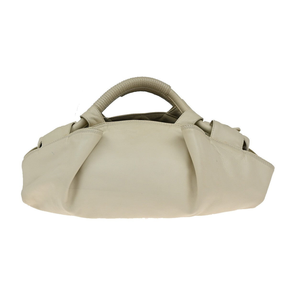 LOEWE Anagram Logo Nappa Aire Hand Bag Leather White Spain 38EE143