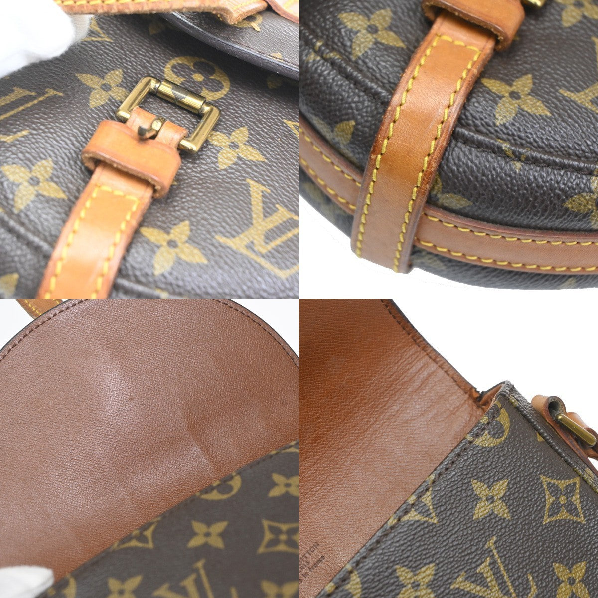 LOUIS VUITTON Chantilly PM Shoulder Bag Monogram Leather Brown M51234 80CA593