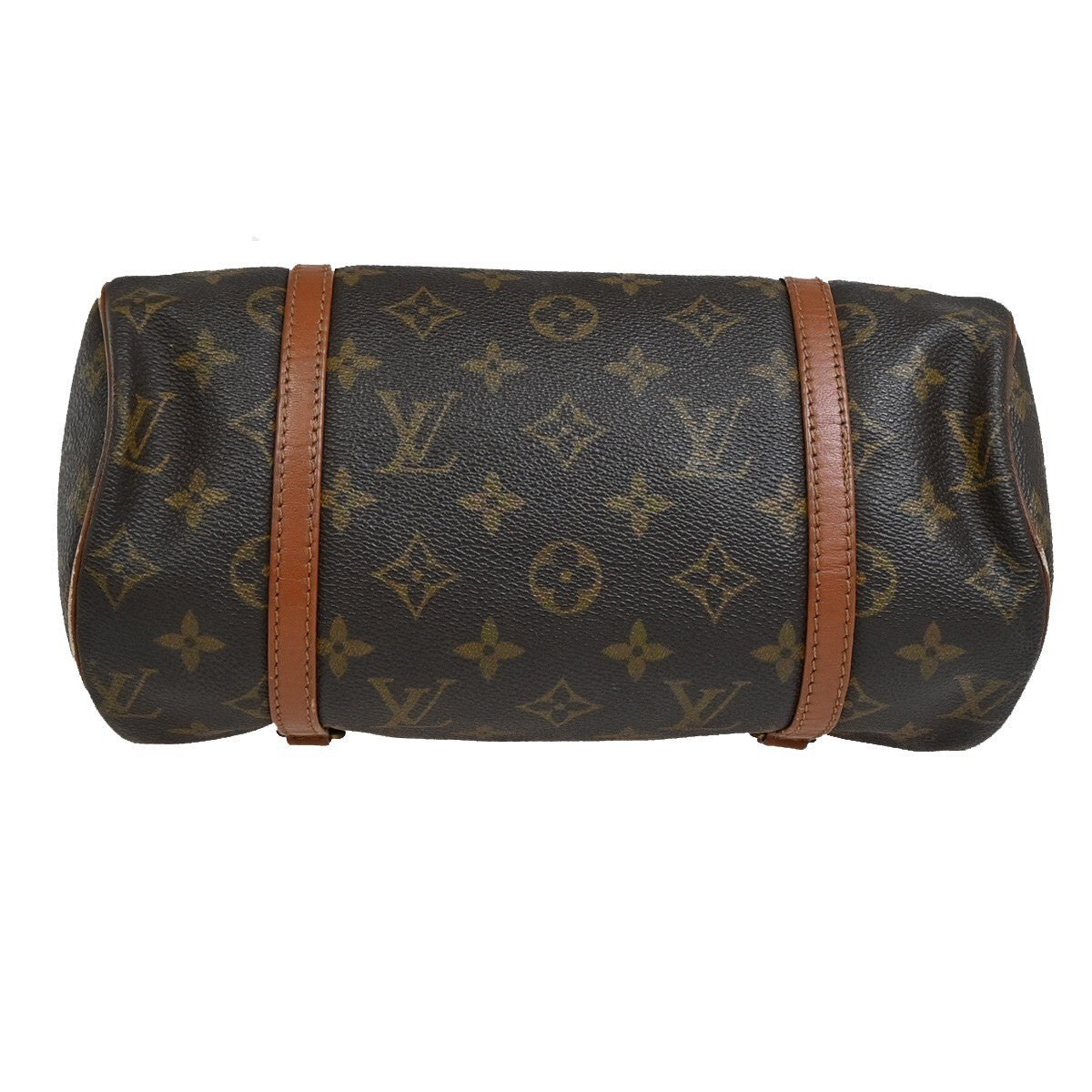 LOUIS VUITTON Logo PAPILLON 26 Hand Bag Monogram Leather Brown M51366 68FB581