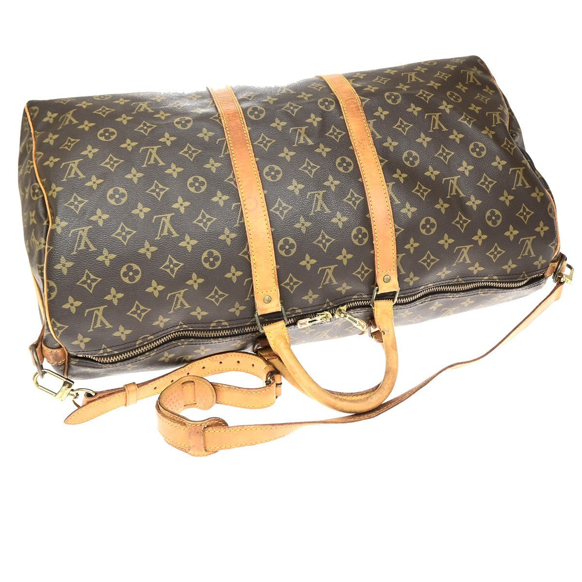 LOUIS VUITTON Keepall Bandouliere 55 2Way Hand Bag Monogram Brown M41414 79MA701