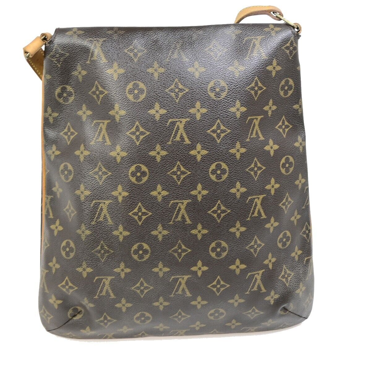 LOUIS VUITTON Musette Shoulder Bag Monogram Leather Brown Spain M51256 38EC338