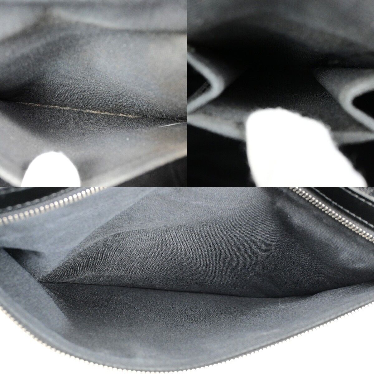LOUIS VUITTON Daniel MM Shoulder Bag Damier Graphite Leather BK N58029 73EE029