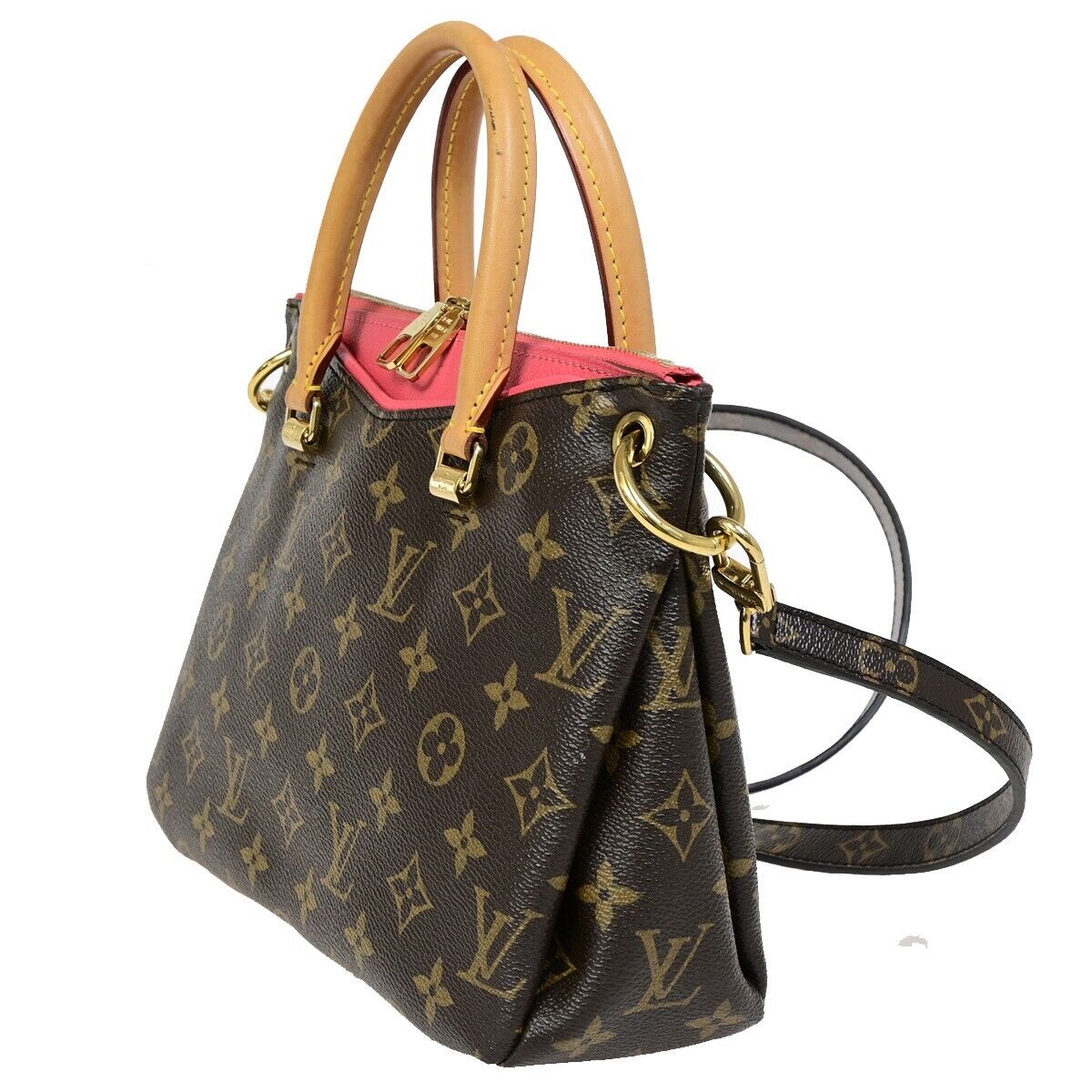 LOUIS VUITTON Paras BB 2Way Shoulder Bag Monogram Leather Pink M41734 601RJ927