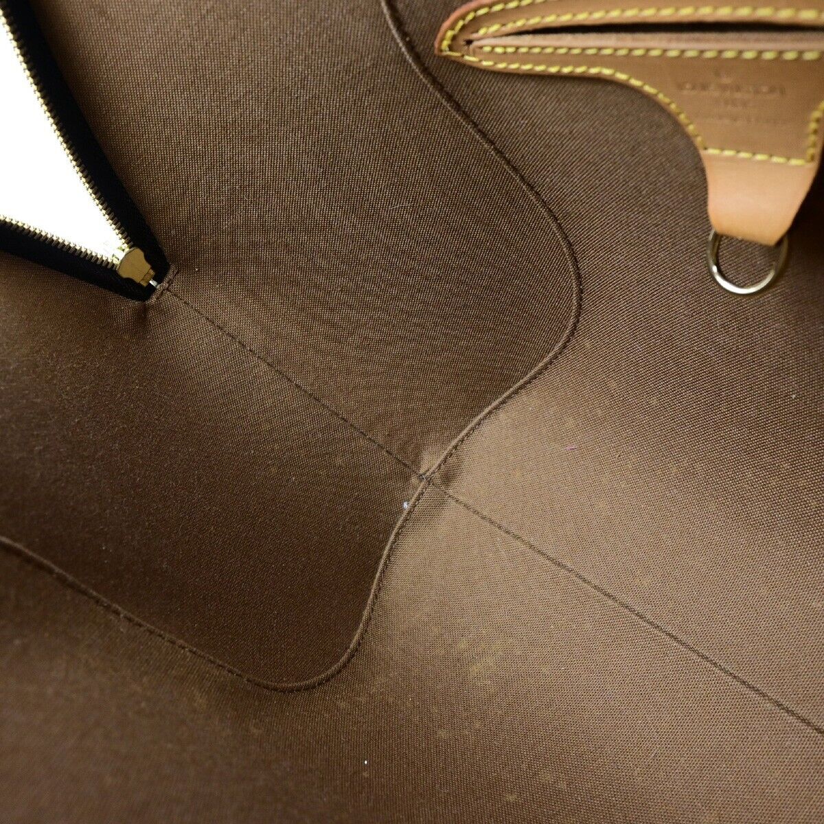 LOUIS VUITTON LV Logos Ellipse MM Hand Bag Monogram Leather Brown M51126 23ED078