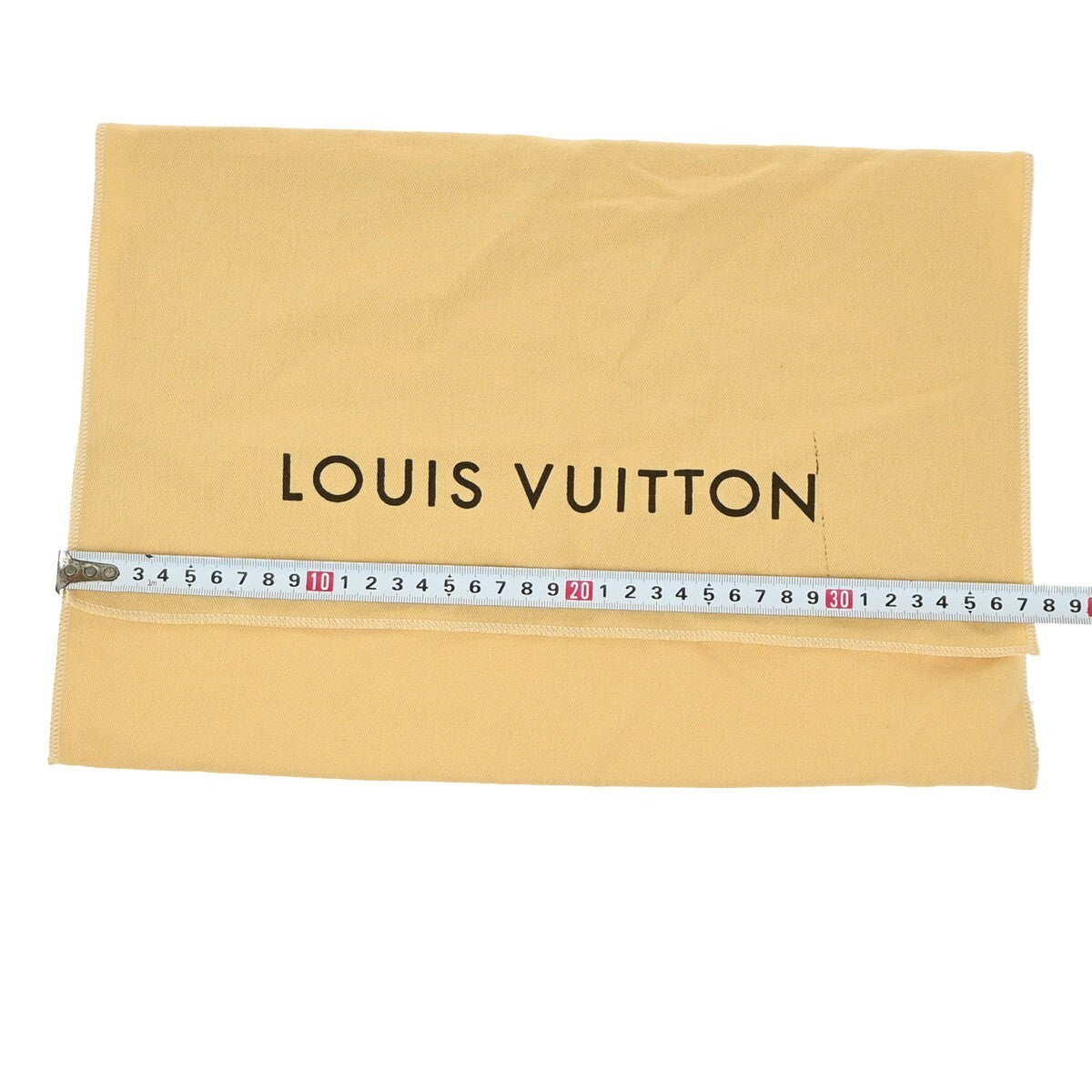 LOUIS VUITTON Logo 10 Set Dust Bag Drawstring Canvas Cotton Beige Brown 09EE146