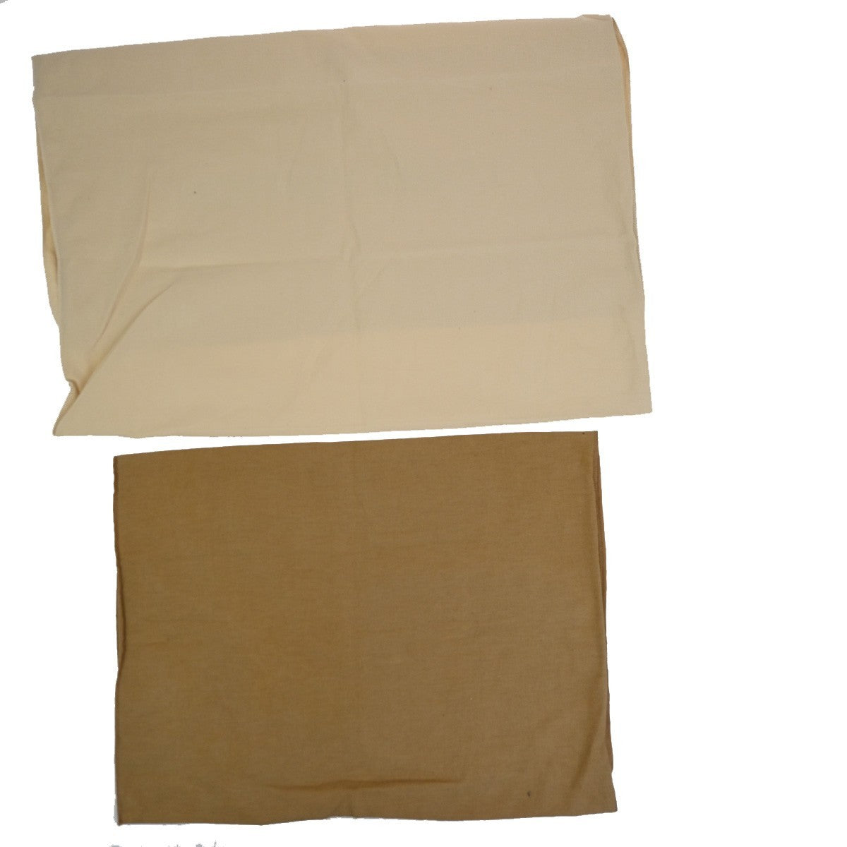 LOUIS VUITTON Logo 10 Set Dust Bags Drawstring Canvas Cotton Beige Brown 09DA261