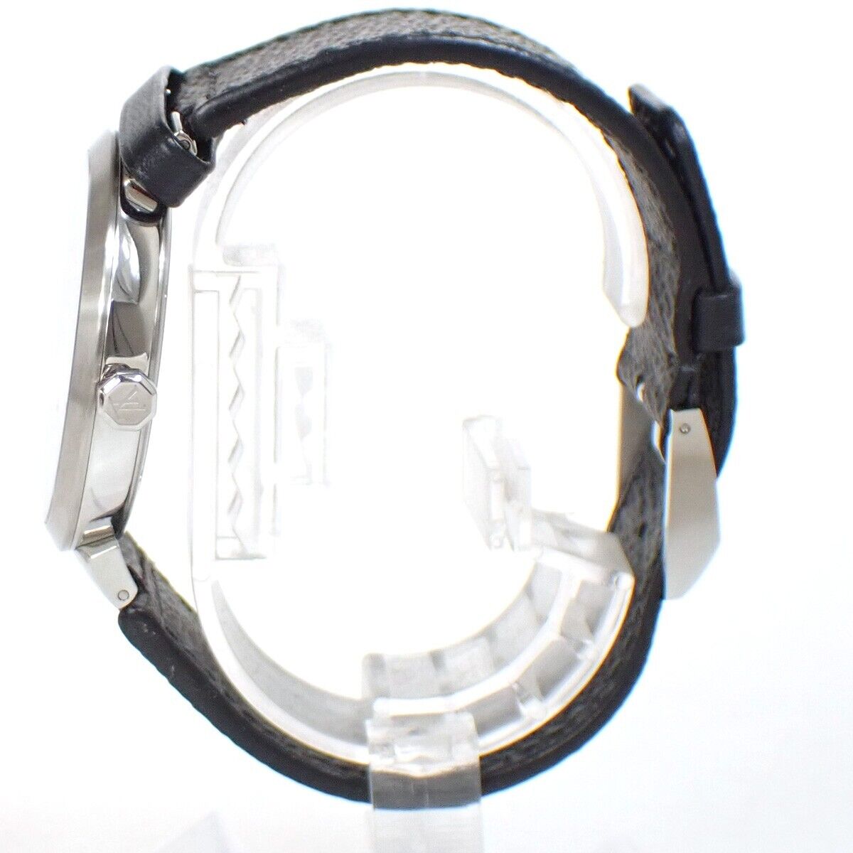 LOUIS VUITTON Tambour Slim Eclipse GM Wristwatch Quartz Q1DM0 Stainless 689LC514