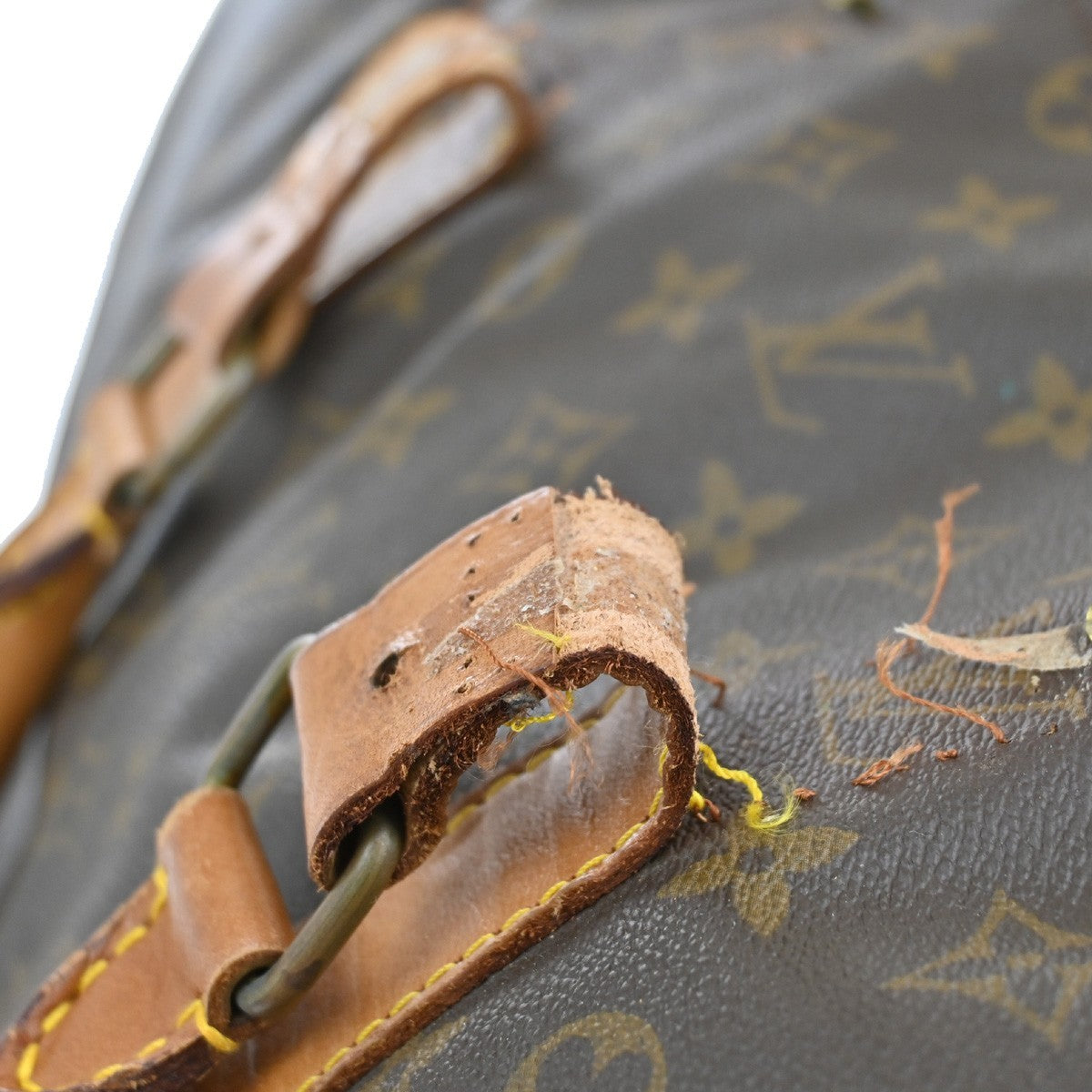 LOUIS VUITTON 2 Set Keepall Marceau Shoulder Bag Monogram Leather Brown 67EF882