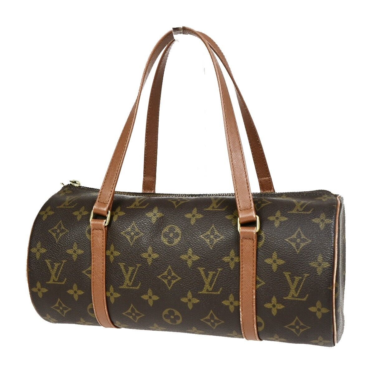 LOUIS VUITTON Logo PAPILLON 30 Hand Bag Monogram Leather Brown M51365 32SJ093