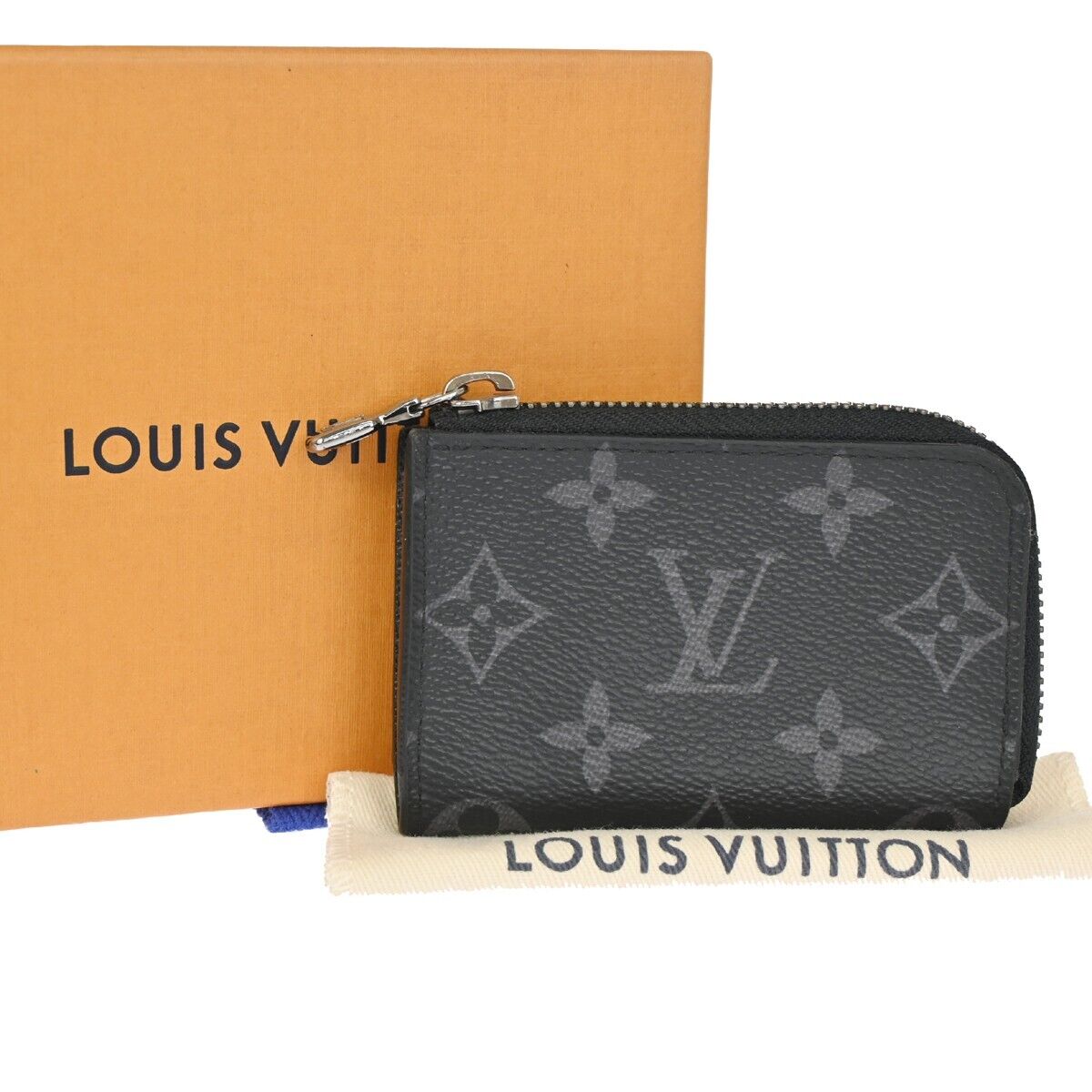 LOUIS VUITTON Porte Monnaie Jules Coin Wallet Monogram Eclipse BK M63536 31EA105
