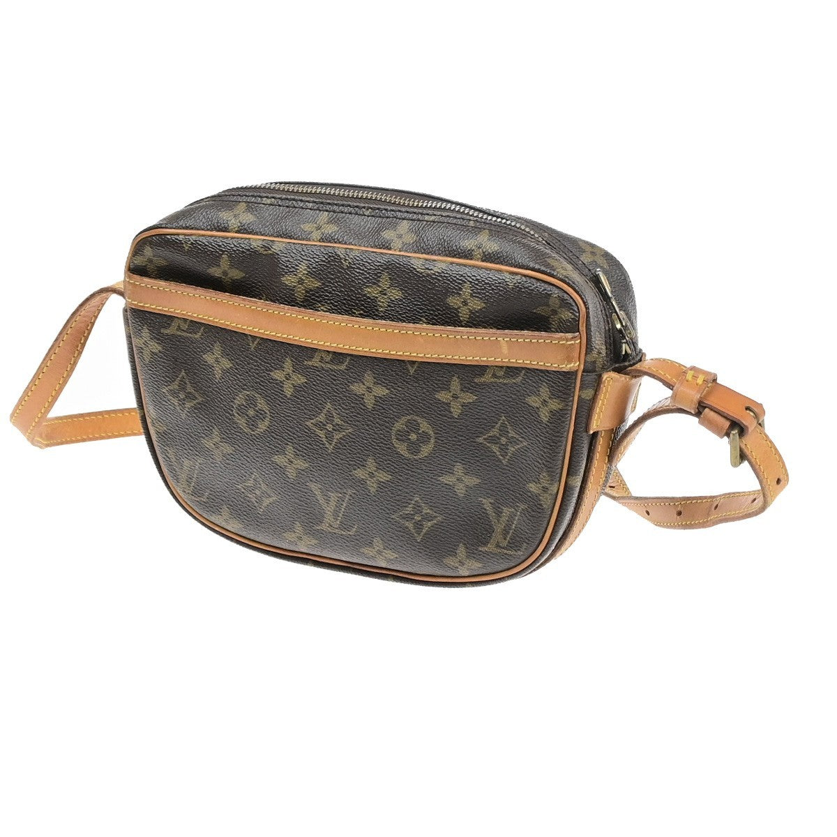 LOUIS VUITTON Jeune Fille PM Shoulder Bag Monogram Leather Brown M51227 38YJ226