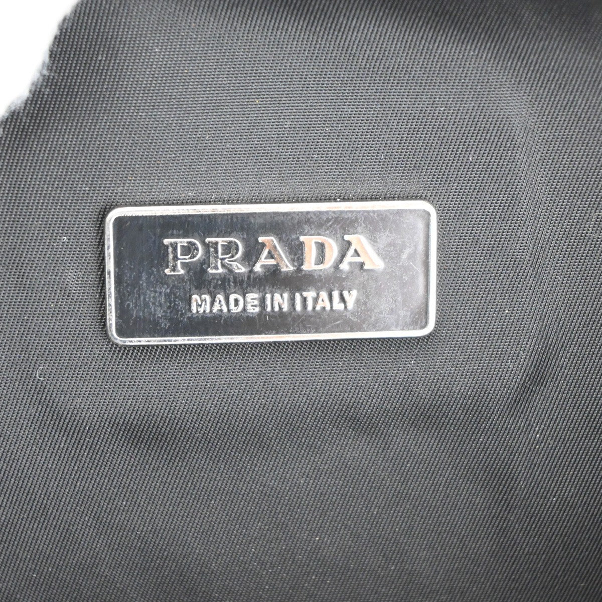 PRADA Tessuto Drawstring Backpack Bag Nylon Leather Black SHW Italy 20KC281