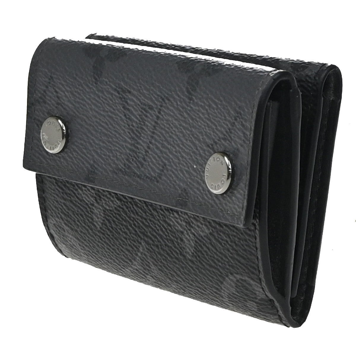 LOUIS VUITTON Discovery Compact Wallet Monogram Eclipse Reverse M45417 36KP206