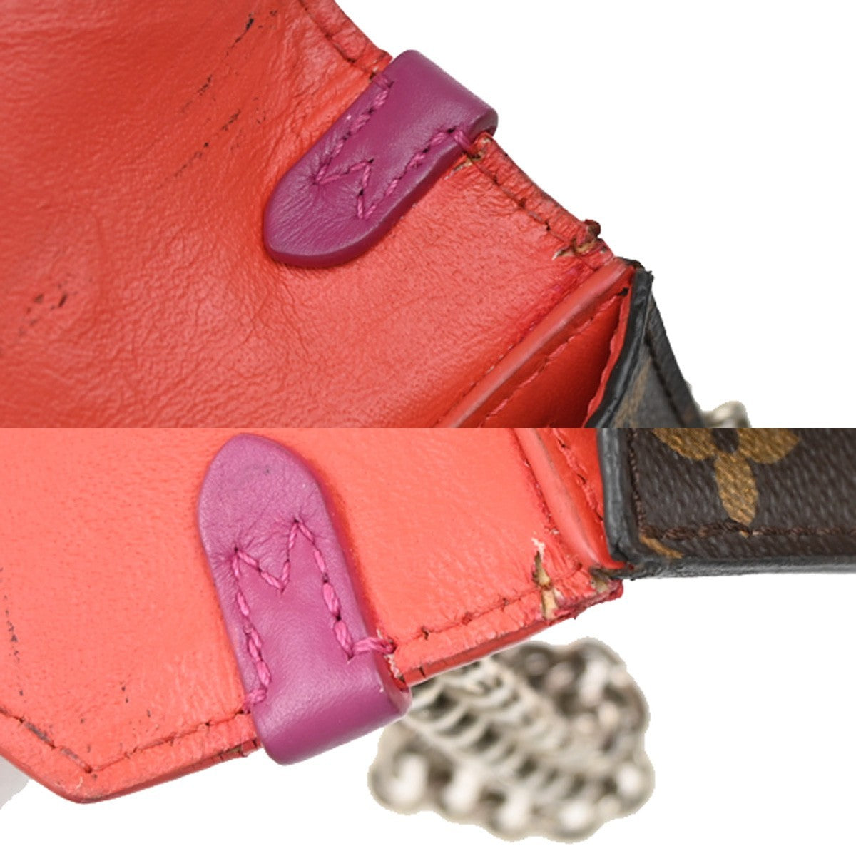LOUIS VUITTON Pochette Mask PM Chain Shoulder Bag Monogram Leather BN RD 98KB647