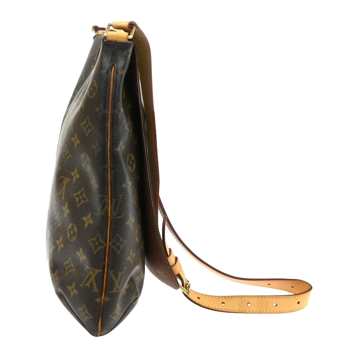 LOUIS VUITTON Musette Shoulder Bag Monogram Leather Brown France M51256 74PA030