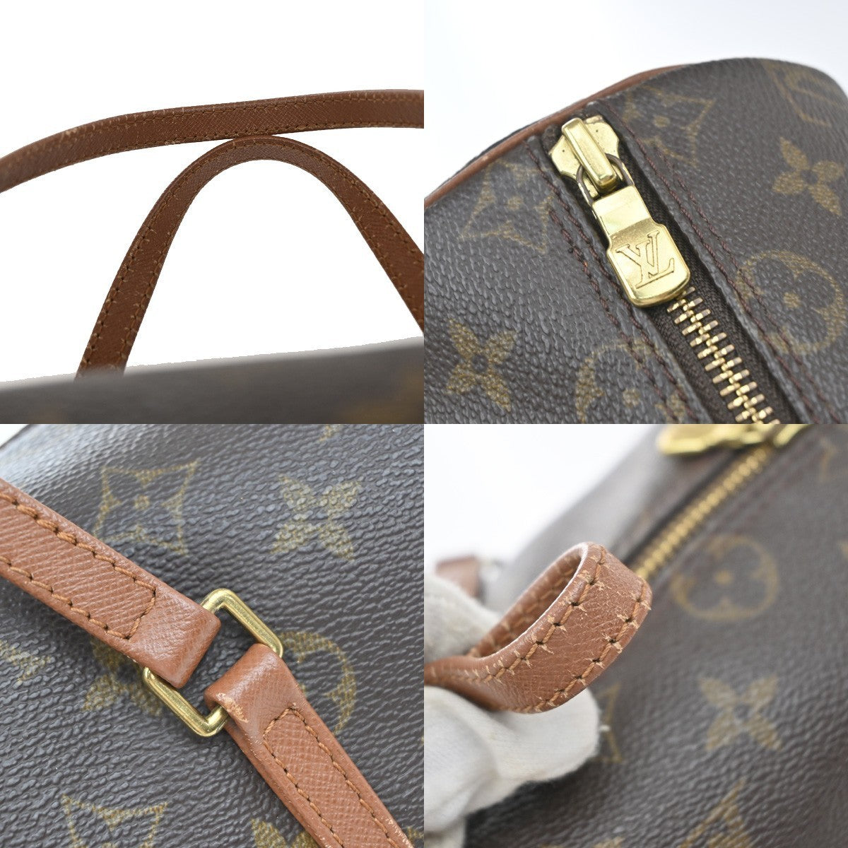 LOUIS VUITTON PAPILLON 26 Hand Bag Monogram Leather Brown France M51366 77YJ218