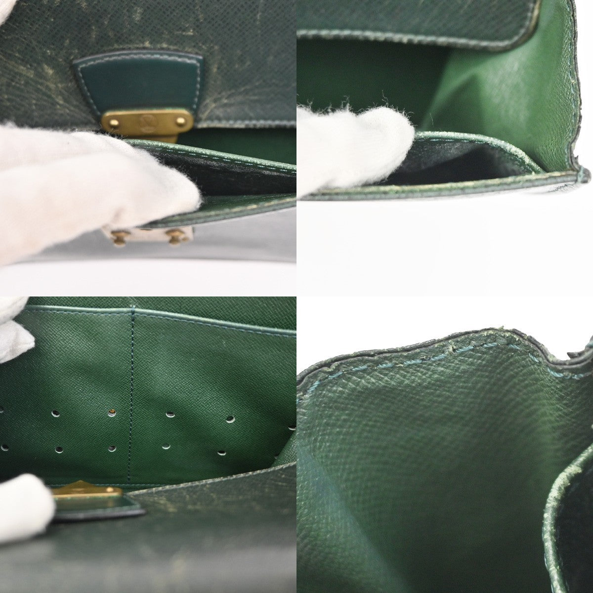 LOUIS VUITTON Pochette Kourad Clutch Hand Bag Taiga Leather GN M30194 07KC314