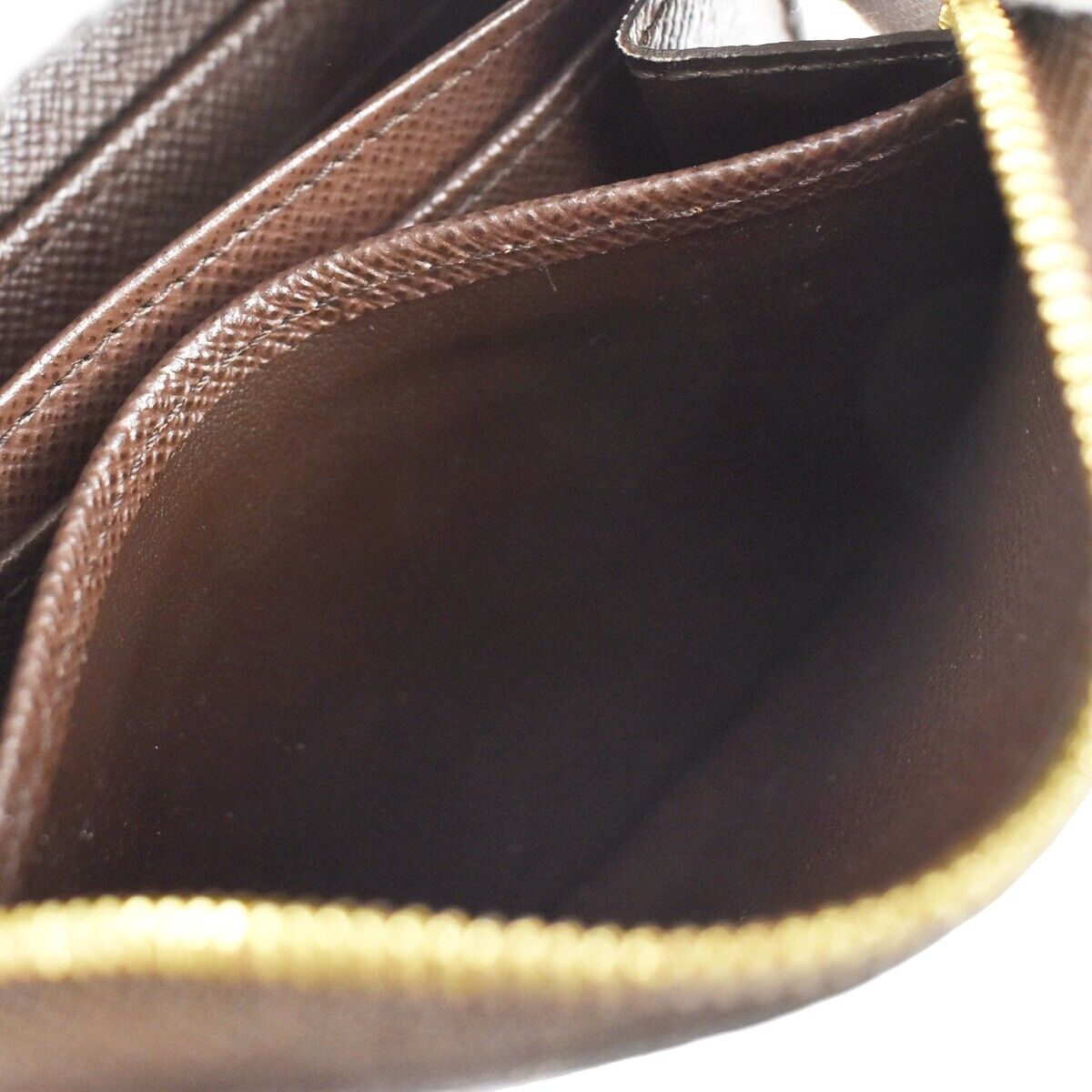LOUIS VUITTON Zippy Coin Purse Wallet Bifold Damier Ebene Leather N63070 32RC362