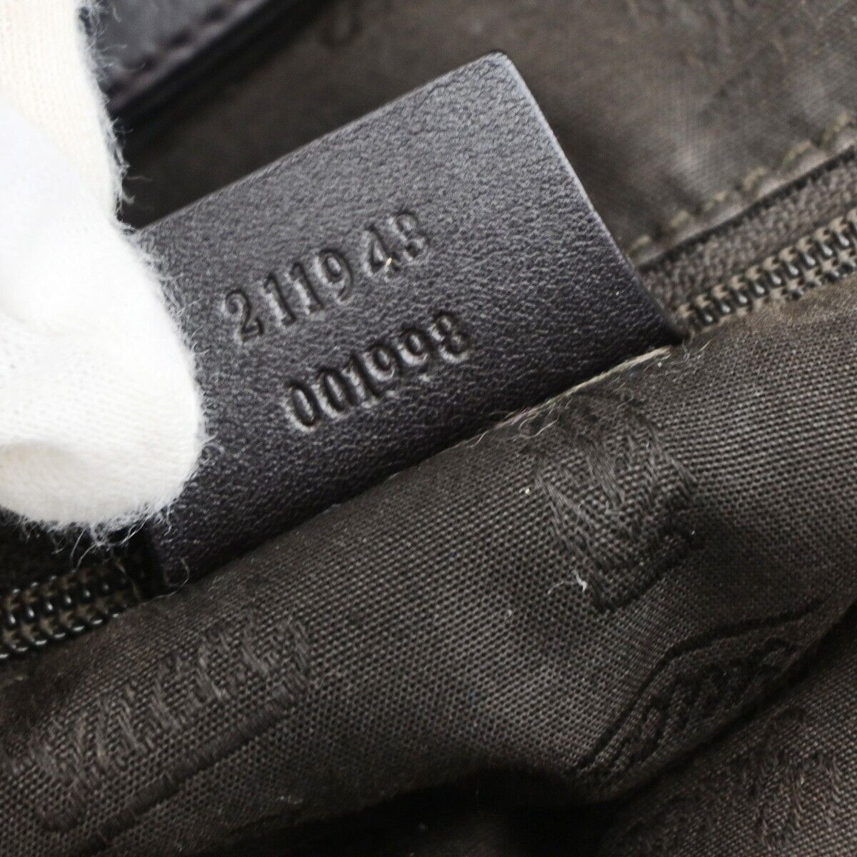 GUCCI Logo Guccissima Sukey GG Pattern Shoulder Bag Leather Brown GHW 83EC987