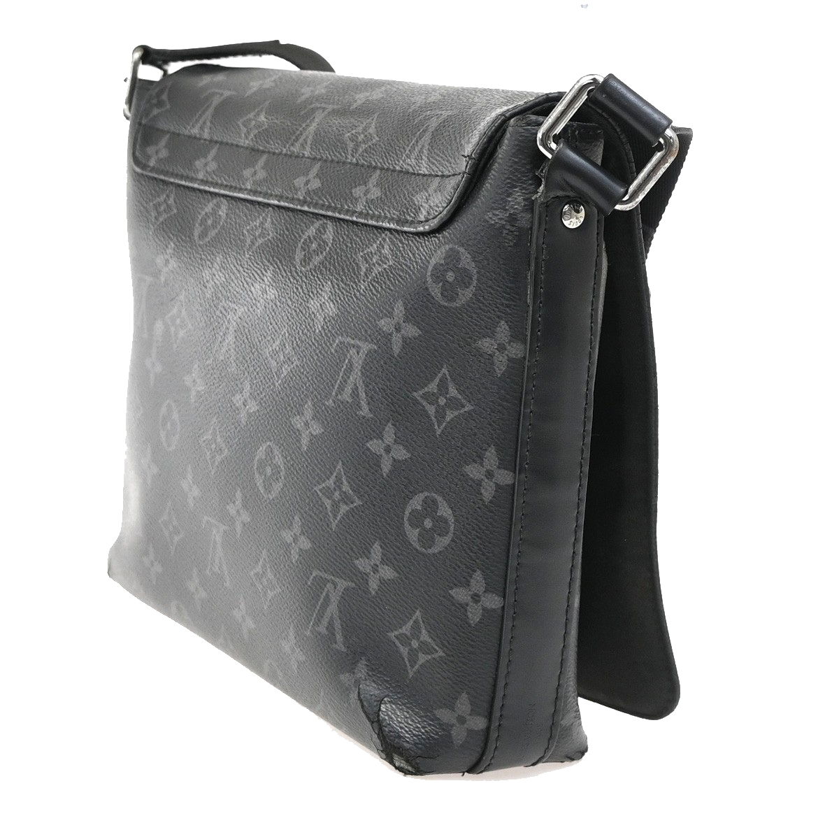 LOUIS VUITTON District PM Shoulder Bag Monogram Eclipse Black M45272 32YH836